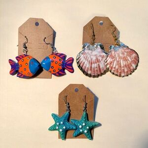 Colorful Beach Themed Earring Bundle